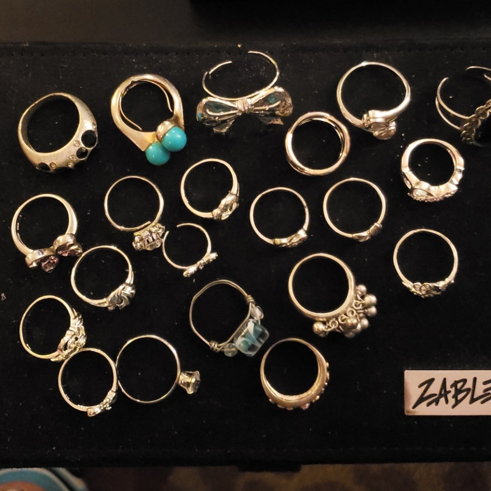 Rings,  lot of 21